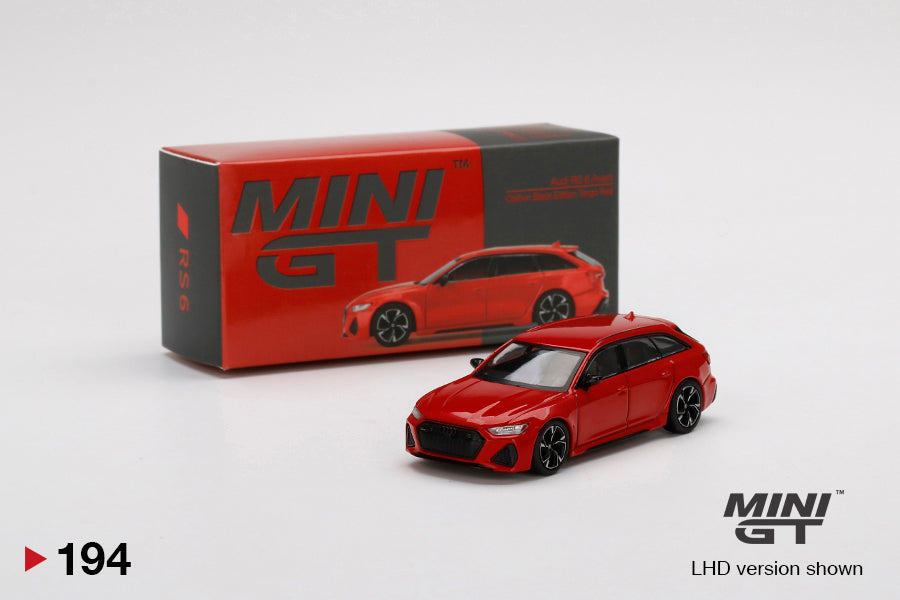 1:64 Mini GT #194 Audi RS6 Avant Red Limited Edition mgt00194