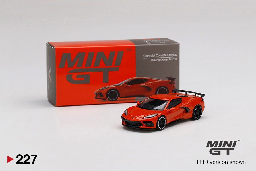 1/64 Mini GT #227 Chevrolet Corvette Stingray 2020 Sebring Orange Tintcoat Limited Edition mgt00227