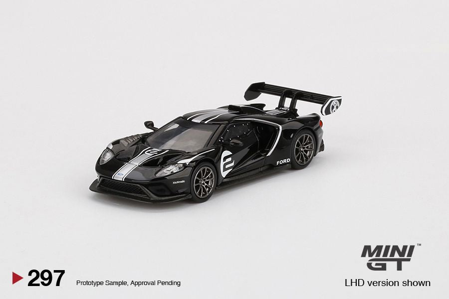 1/64 Mini GT #297 Ford GT MK II #2 Shadow Black Limited Edition mgt00297