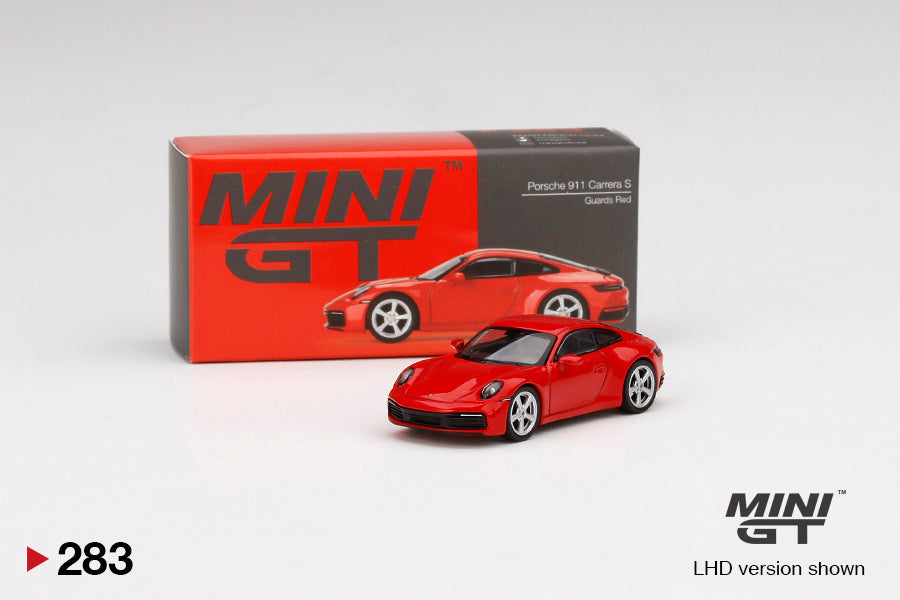 1/64 Mini GT #283 Porsche 911 (992) Carrera S Guard Red Limited Edition mgt00283