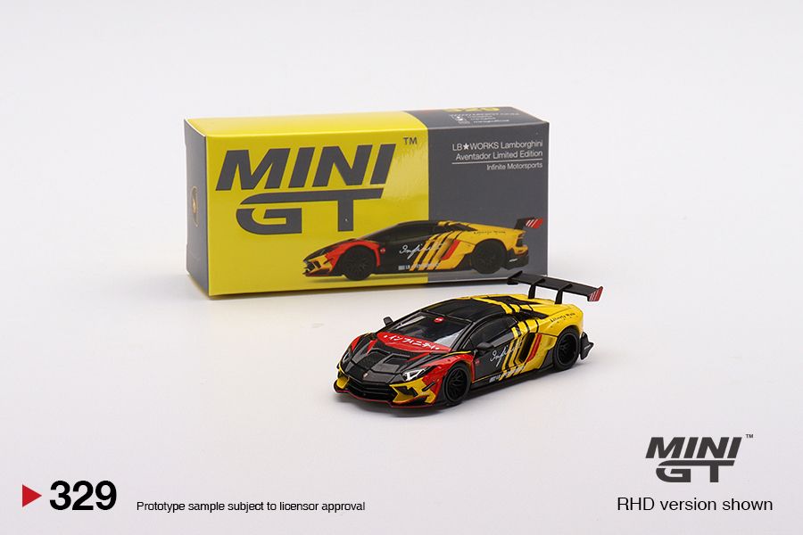 1:64 Mini GT #329 LB★WORKS Lamborghini Aventador Infinite Motorsports Limited Edition mgt00329