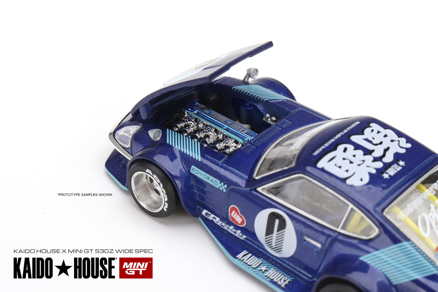 1/64 Kaido House x Mini GT Datsun KAIDO Fairlady Z S30Z Wide Spec Blue Limited Edition KHMG024 SEALED