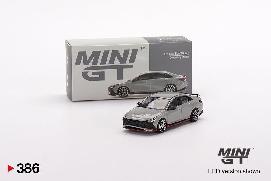 1:64 Mini GT #386 Hyundai Elantra N Cyber Grey Limited Edition mgt00386
