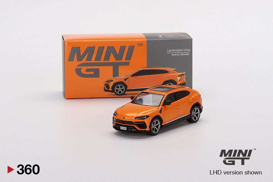 1:64 Mini GT #360 Lamborghini Urus Arancio Borealis Limited Edition mgt00360