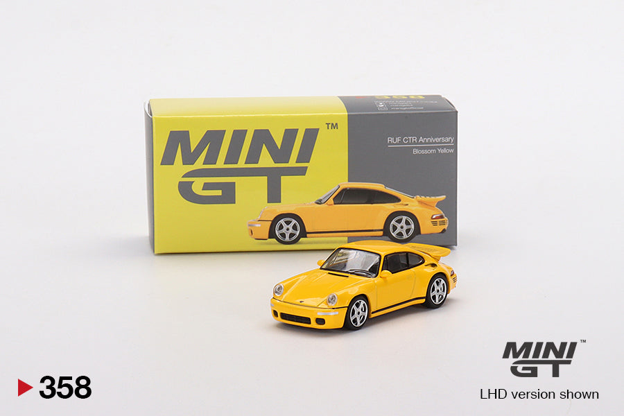 1:64 Mini GT #358 RUF CTR Anniversary Blossom Yellow Limited Edition MGT00358