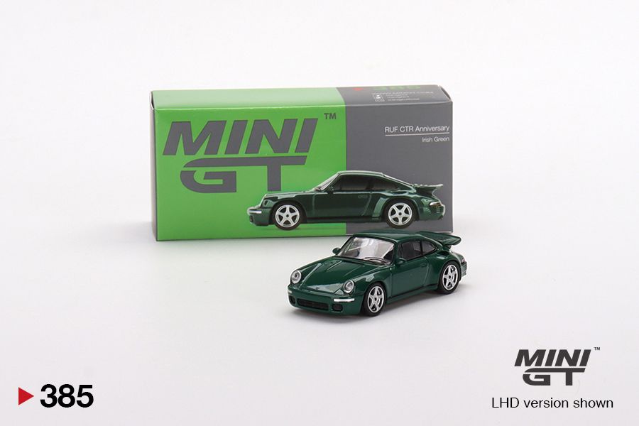 1/64 Mini GT #385 RUF CTR Anniversary Irish Green Limited Edition mgt00385