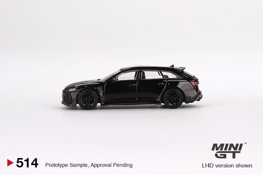 Mini GT 1:64 ABT Audi RS6 Johann Abt Signature Edition Black #514 Limited Edition MGT00514