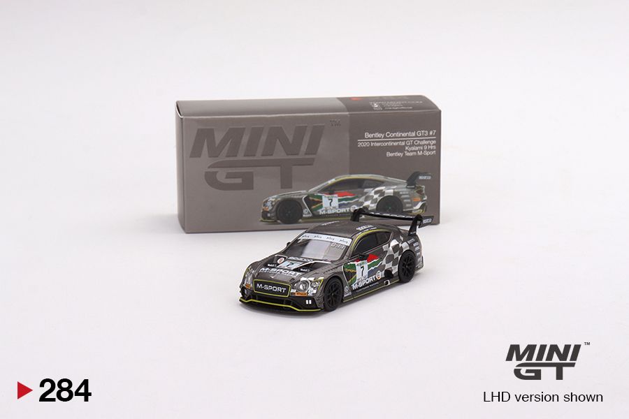 1/64 Mini GT #284 Bentley Continental GT3 #7 M-Sport 2020 Intercontinental GT Challenge Kyalami 9 Hours Limited Edition mgt00284