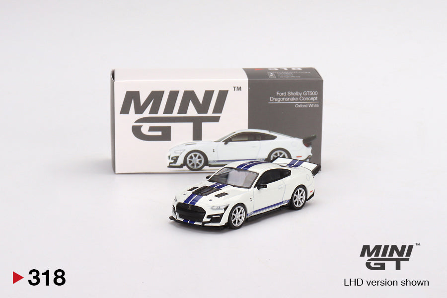 1/64 Mini GT #318 Shelby GT500 Dragon Snake Concept Oxford White Limited Edition mgt00318
