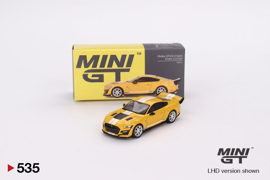 1:64 Mini GT #535 Shelby GT500 Dragon Snake Concept – Yellow Limited Edition mgt00535