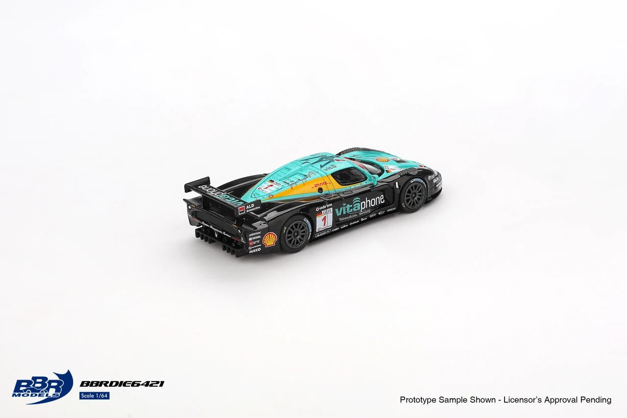 1/64 BBR Models Maserati MC12 Competizione #1 Vitaphone Racing Team 2008 Spa 24 Hrs. Winner Limited Edition BBRDIE6421
