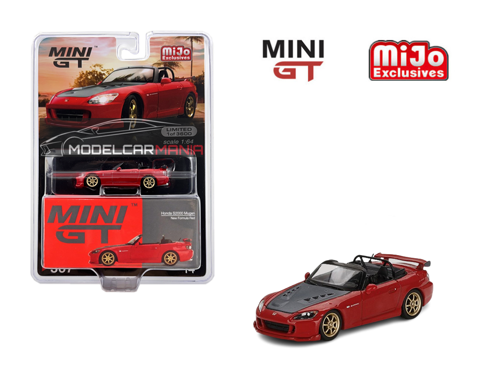 1:64 Mini GT #367 Honda S2000 (AP2) Mugen New Formula Red Limited