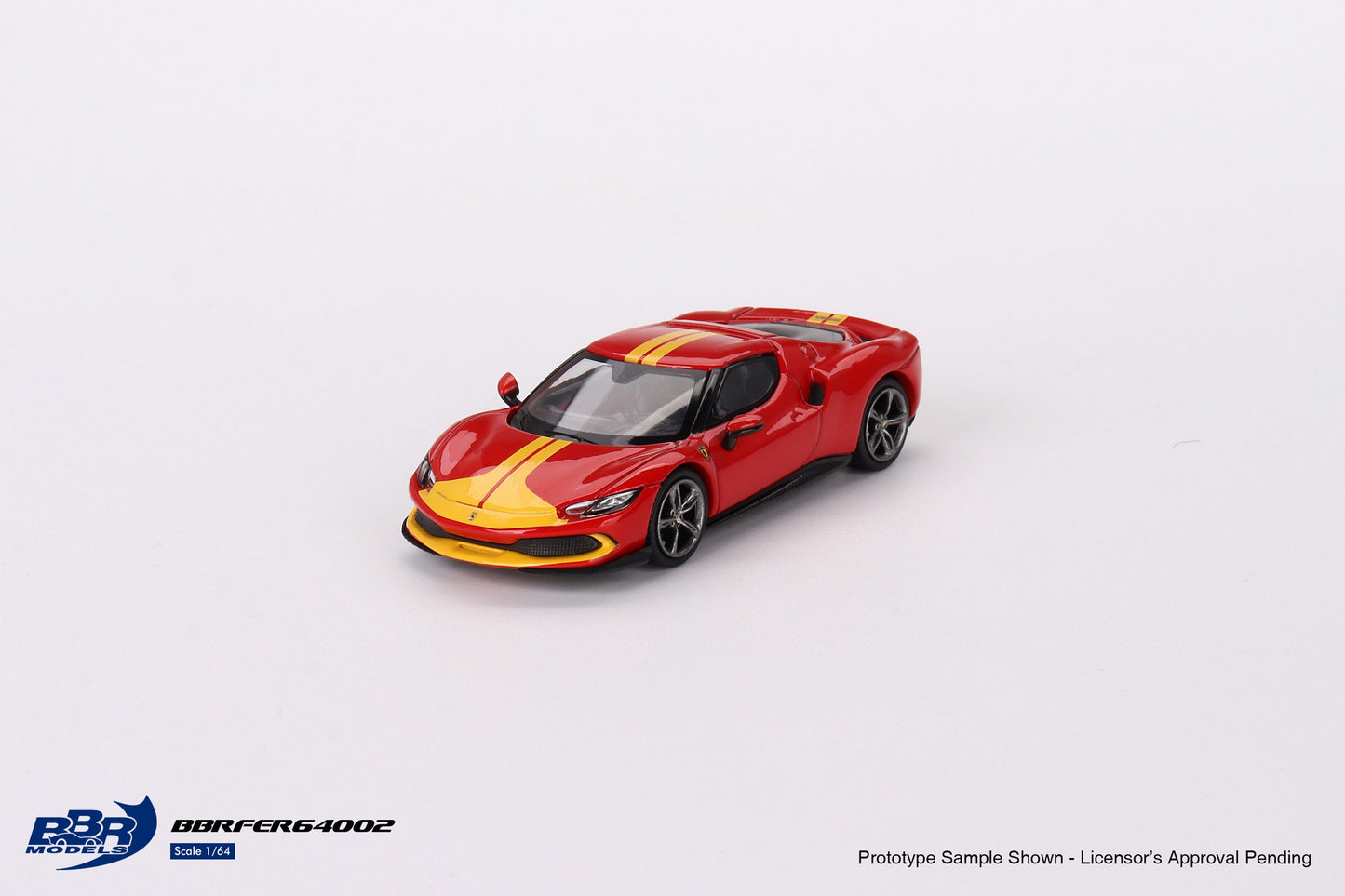 1/64 BBR Models Ferrari 296 GTB Assetto Fiorano – Rosso Corsa BBRFER64002