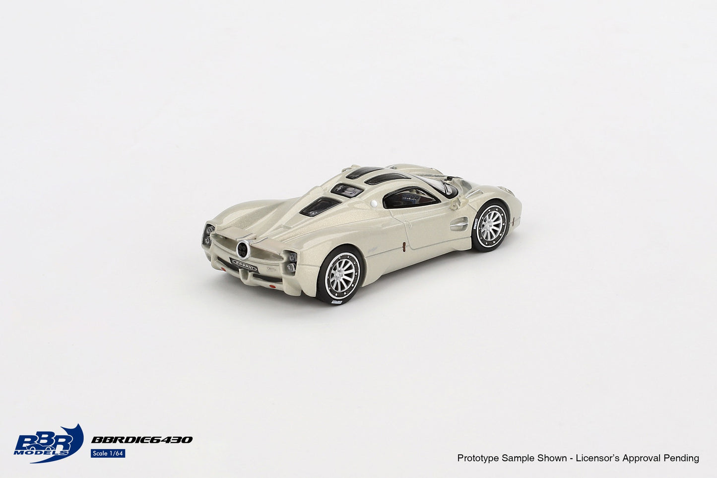 1/64 BBR Models Pagani Utopia Presentation Grigio Rinascimento BBRDIE6430