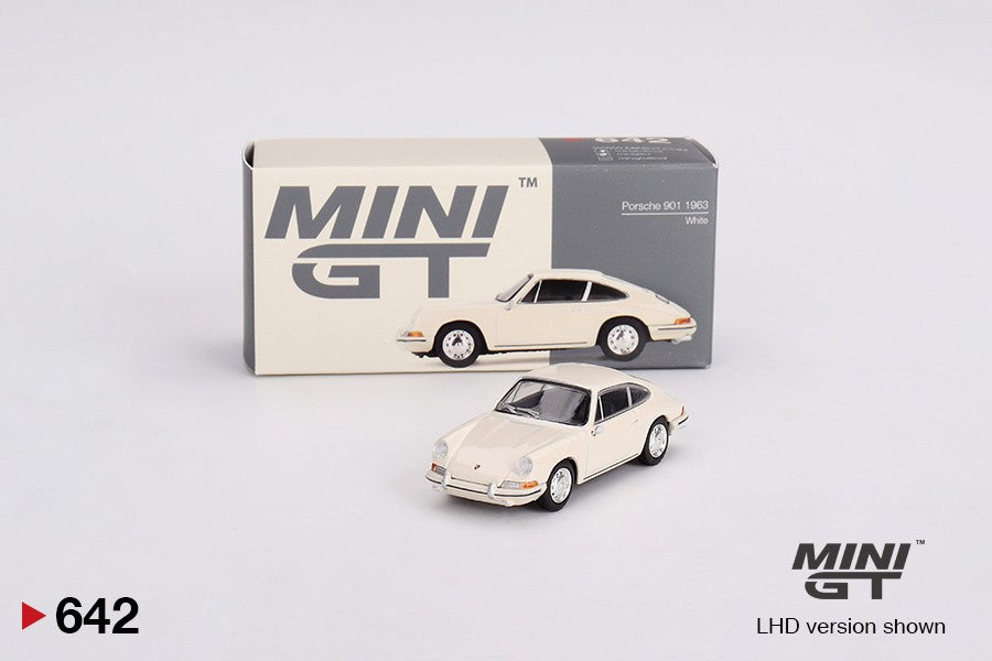 1:64 Mini GT #642 1963 Porsche 901 – Ivory Limited Edition MGT00642