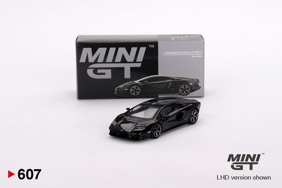 1:64 Mini GT #607 Lamborghini Countach LPI 800-4 – Nero Maia Limited Edition mgt00607