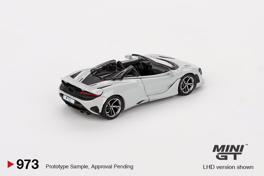 1:64 Mini GT #973 McLaren 750S Spider Cirrus Grey Limited Edition MGT00973