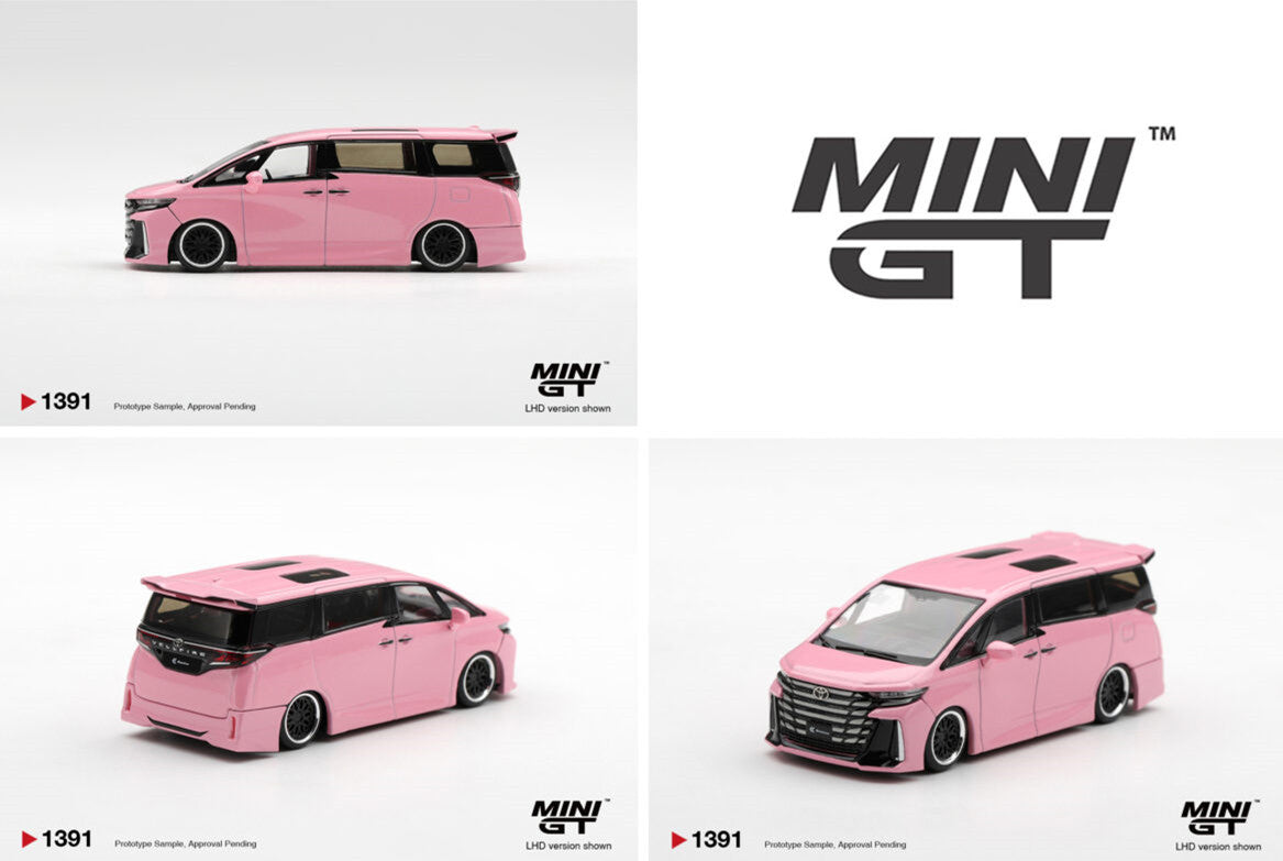 Pre-Order | 1:64 Mini GT #1391 Toyota Vellfire 40 KUHL Metallic Pink Limited Edition MGT01391