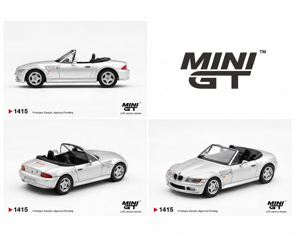 Pre-Order | 1:64 Mini GT #1415 BMW Z3 Titanium Silver Limited Edition MGT01415