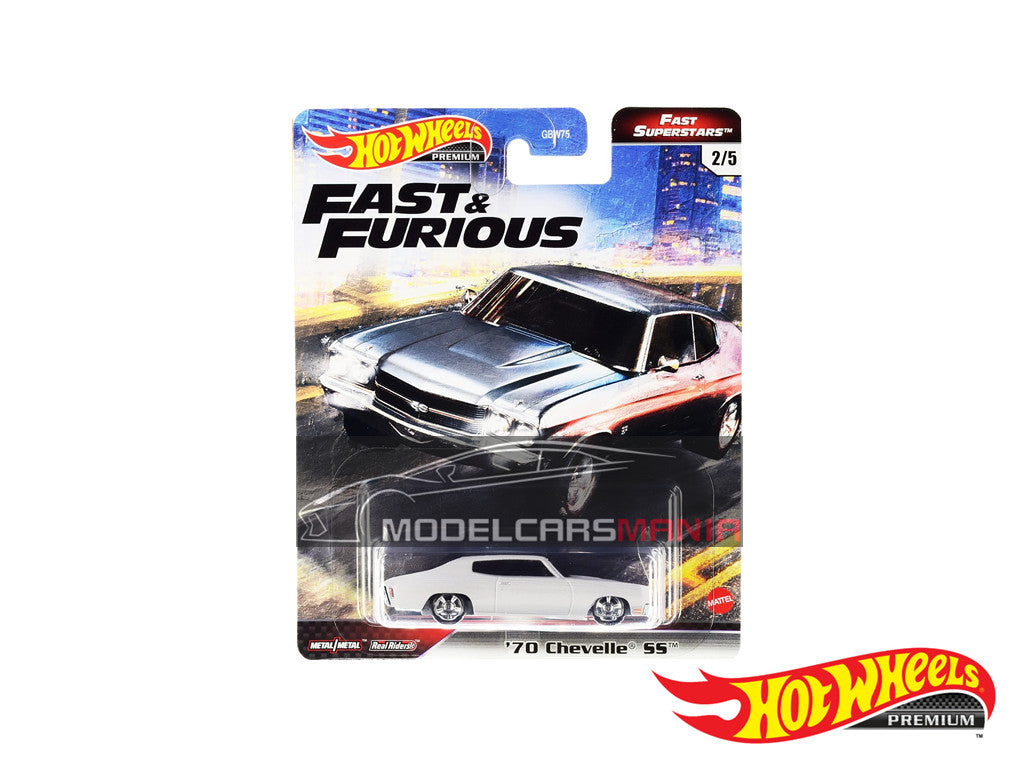 1:64 Hot Wheels 1970 Chevelle SS Fast & Furious M Case 2021 Fast Superstars GBW75-956M