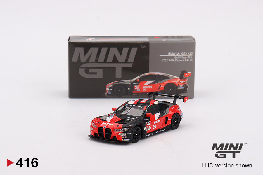 1:64 Mini GT #416 BMW M4 GT3 #25 BMW Team RLL 2022 IMSA Daytona 24 Hrs Limited Edition mgt00416