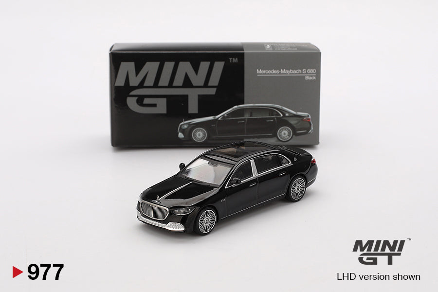 1:64 Mini GT #977 Mercedes-Maybach S680 Black Limited Edition mgt00977