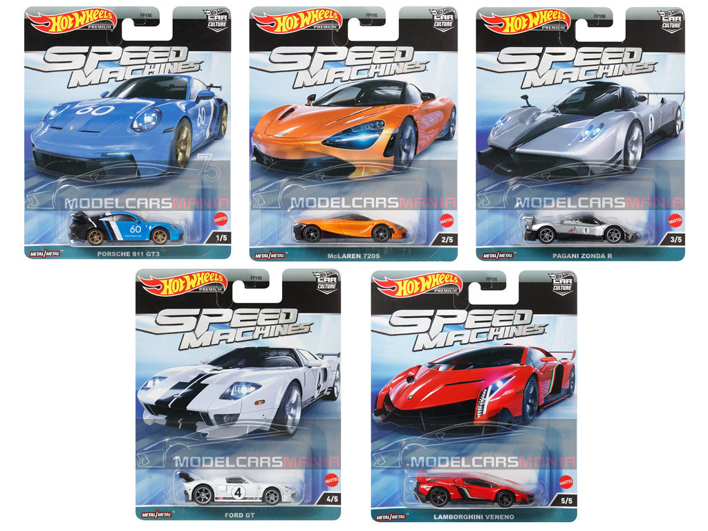 1:64 Hot Wheels Car Cultures 2023 Speed Machines A Set FPY86-959A