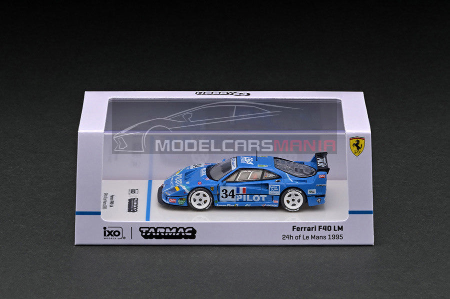 1:64 Tarmac Works Ferrari F40 LM 24h of Le Mans 1995 M. Ferté / O. Thévenin / C. Palau Limited Edition T64-075-95LM34