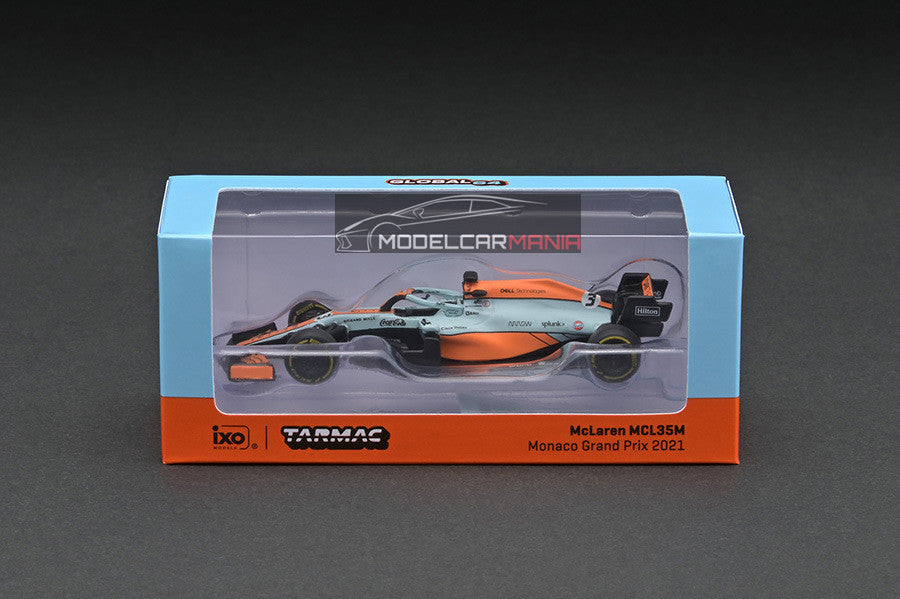 1:64 Tarmac Works McLaren MCL35M Monaco Grand Prix 2021 #3 Daniel Ricciardo Limited Edition T64G-F040-DR1
