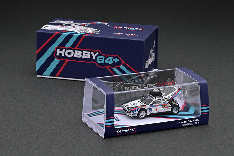 1:64 Tarmac Works Lancia 037 Rally Safari Rally 1984 Martini Markku Alén / Ilkka Kivimäki Limited Edition T64P-TL002-84SAF07