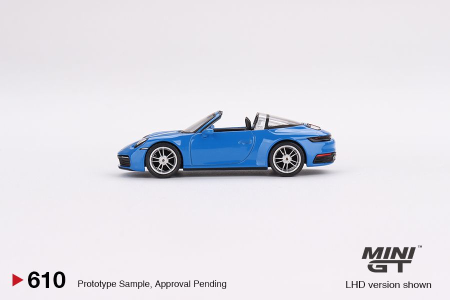 1/64 Mini GT #610 Porsche 911 Targa 4S – Shark Blue Limited Edition mgt00610