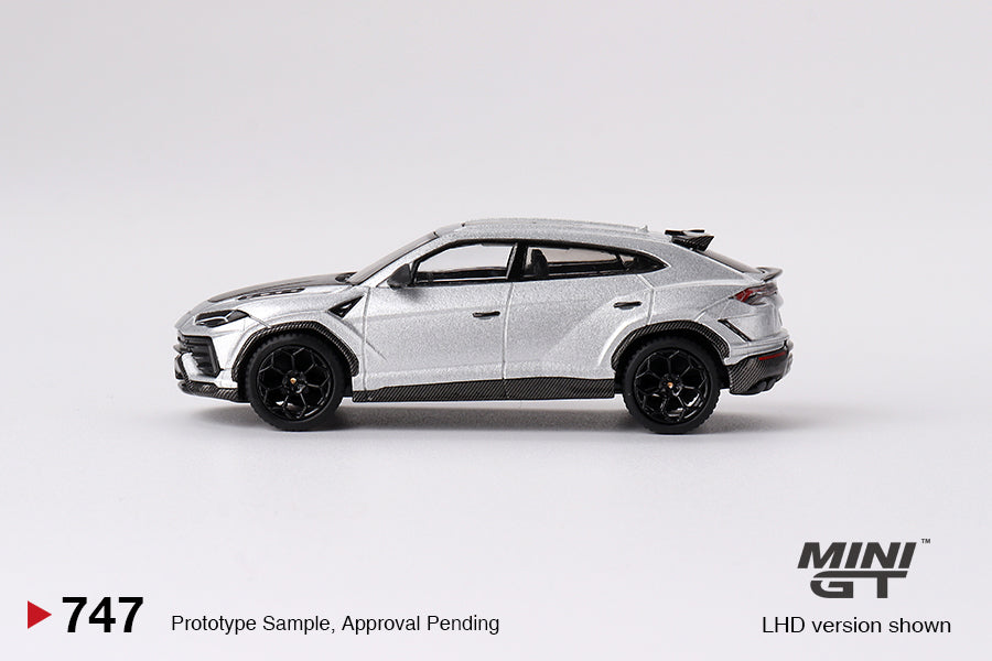 1/64 Mini GT #747 Lamborghini Urus Performante Grigio Nimbus Limited Edition mgt00747