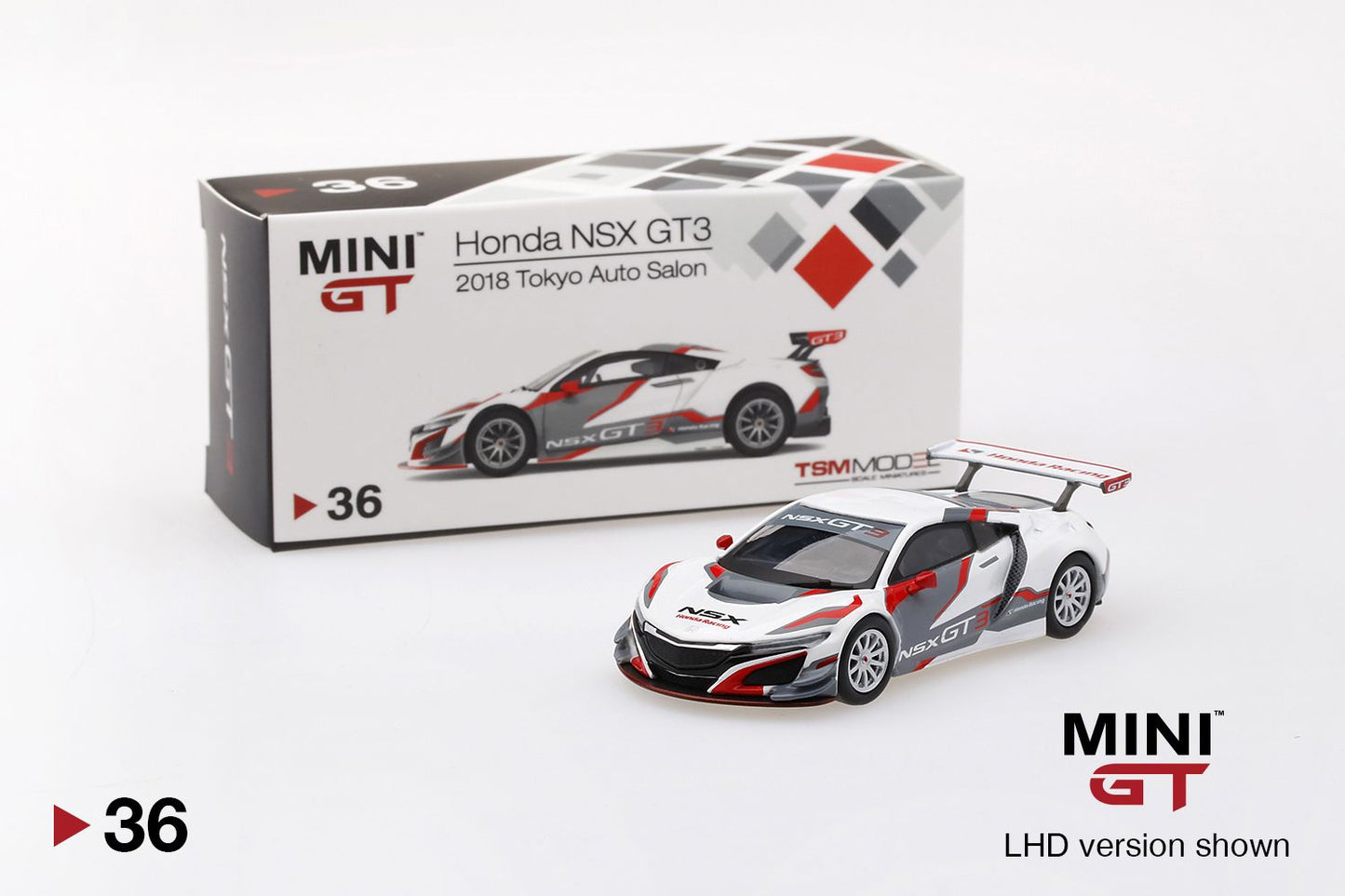 1/64 Mini GT #36 Honda NSX GT3 Tokyo Auto Salon 2018 japan Exclusive Limited Edition mgt00036