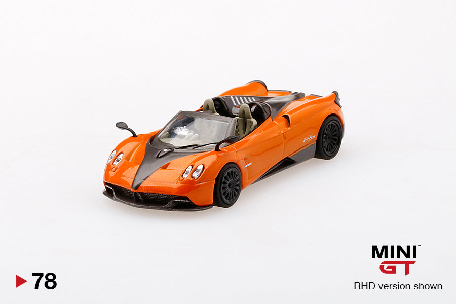 1:64 Mini GT#78 Pagani Huayra Roadster Arancio SaintTropez Limited Edition MGT00078