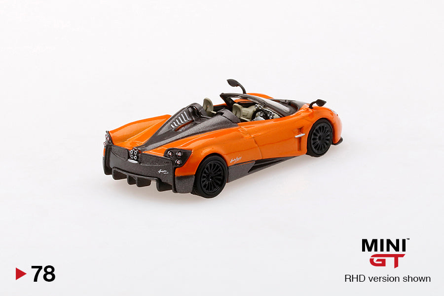 1:64 Mini GT#78 Pagani Huayra Roadster Arancio SaintTropez Limited Edition MGT00078
