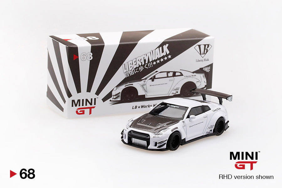 1/64 Mini GT #68 LB Works Nissan GT-R R35 Type 2, Rear Wing ver 3 Limited Edition mgt00068