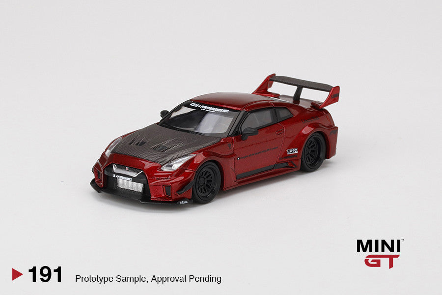 1:64 Mini GT #191 LB-Silhouette WORKS GT NISSAN 35GT-RR Ver.1 Lava Red Limited Edition mgt00191