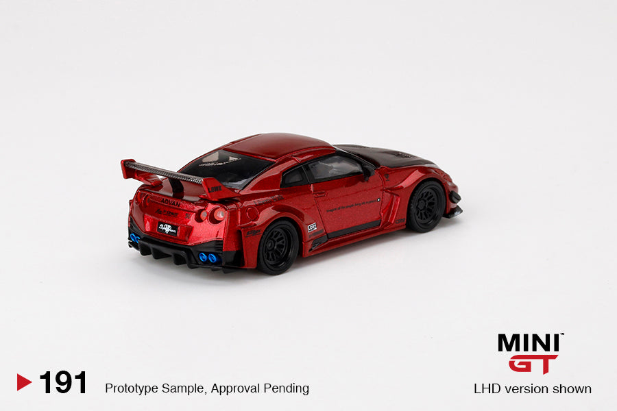 1:64 Mini GT #191 LB-Silhouette WORKS GT NISSAN 35GT-RR Ver.1 Lava Red Limited Edition mgt00191