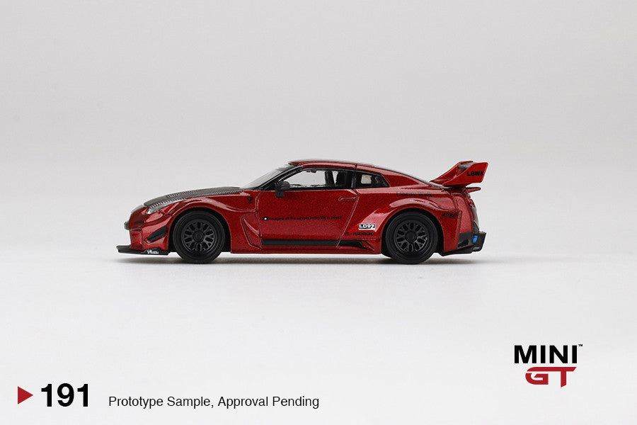 1:64 Mini GT #191 LB-Silhouette WORKS GT NISSAN 35GT-RR Ver.1 Lava Red Limited Edition mgt00191