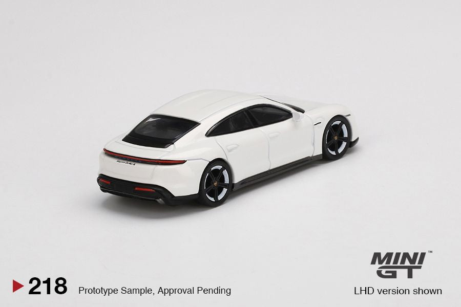 Mini GT 1:64 #218 Porsche Taycan Turbo S White Limited Edition mgt00218