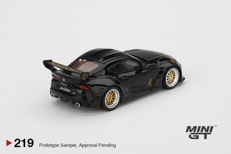 1:64 Mini GT#219 Pandem Toyota GR Supra V1.0 Black Limited Edition mgt00219