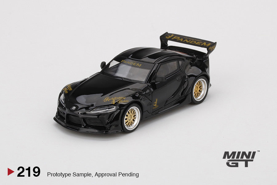 1:64 Mini GT#219 Pandem Toyota GR Supra V1.0 Black Limited Edition mgt00219