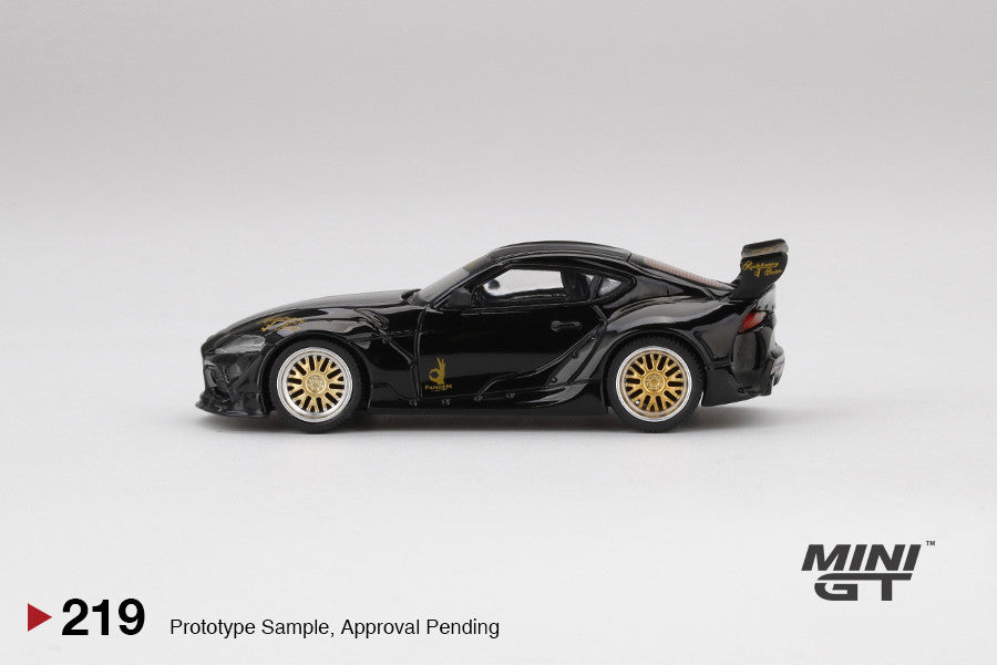 1:64 Mini GT#219 Pandem Toyota GR Supra V1.0 Black Limited Edition mgt00219