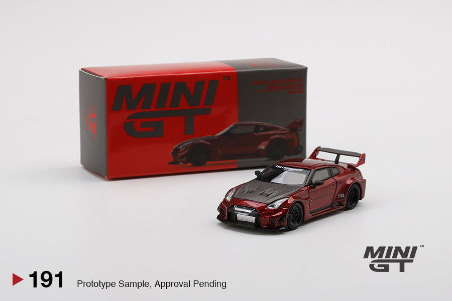 1:64 Mini GT #191 LB-Silhouette WORKS GT NISSAN 35GT-RR Ver.1 Lava Red Limited Edition mgt00191