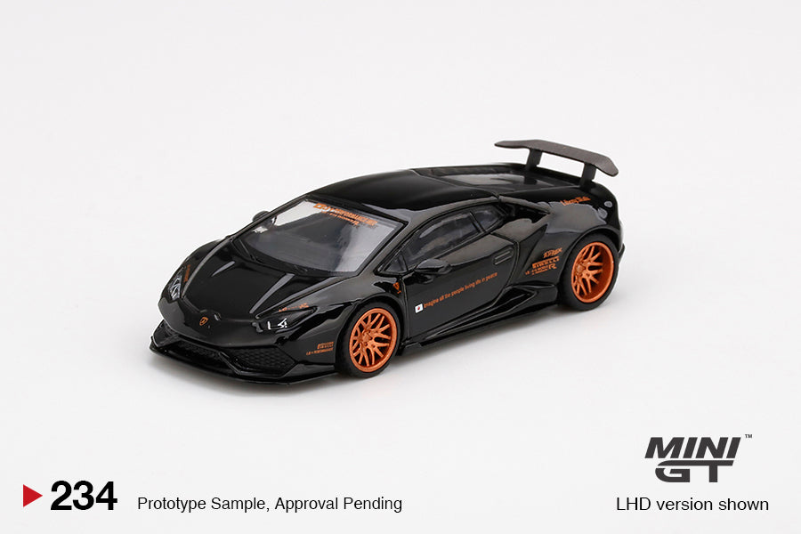 Mini GT 1:64 LB★WORKS Lamborghini Huracán Ver. 1 Black #234 Limited Edition MGT00234