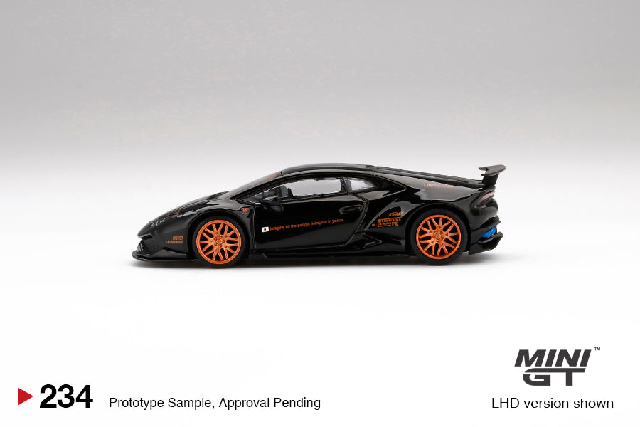 Mini GT 1:64 LB★WORKS Lamborghini Huracán Ver. 1 Black #234 Limited Edition MGT00234