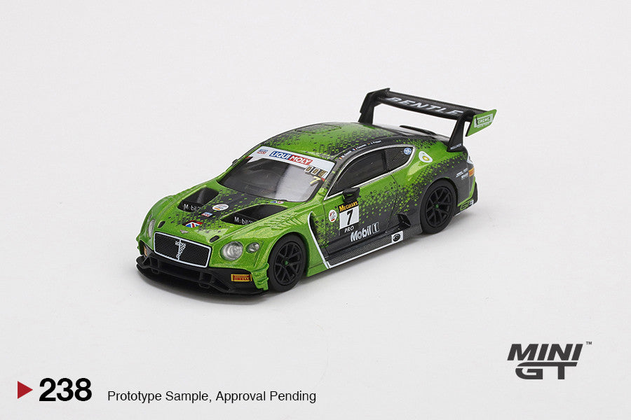 1/64 Mini GT #238 Bentley Continental GT3 #7 2020 Liqui-Moly Bathurst 12 Hrs Winner Bentley Team M-Sport Limited Edition mgt00238