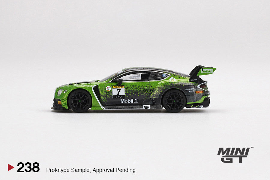 1/64 Mini GT #238 Bentley Continental GT3 #7 2020 Liqui-Moly Bathurst 12 Hrs Winner Bentley Team M-Sport Limited Edition mgt00238