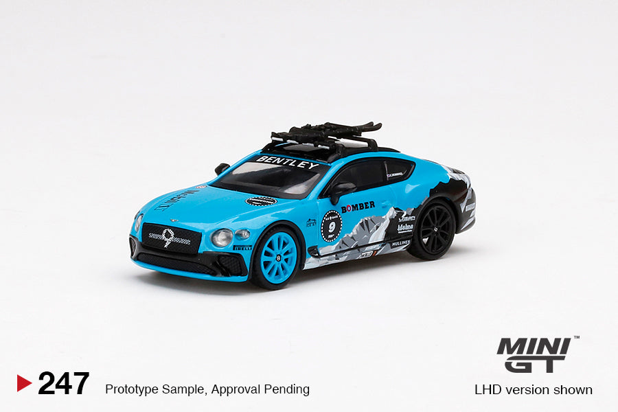 1:64 Mini GT #247 Bentley Continental GT 2020 GP Ice Race Blue Limited Edition mgt00247