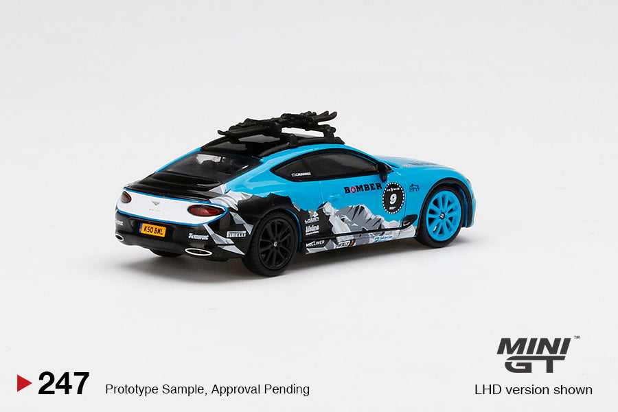 1:64 Mini GT #247 Bentley Continental GT 2020 GP Ice Race Blue Limited Edition mgt00247